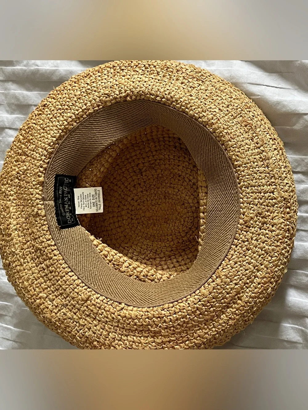 🌞 Dorfman Pacific Natural Fibre Raffia-Style Hat | Coastal + Cottagecore
